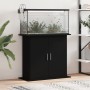 Schwarze Aquariumhalterung aus Holzwerkstoff, 81 x 36 x 73 cm von vidaXL, Aquarium unterstützt - Ref: Foro24-833600, Preis: 9...