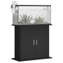 Schwarze Aquariumhalterung aus Holzwerkstoff, 81 x 36 x 73 cm von vidaXL, Aquarium unterstützt - Ref: Foro24-833600, Preis: 9...