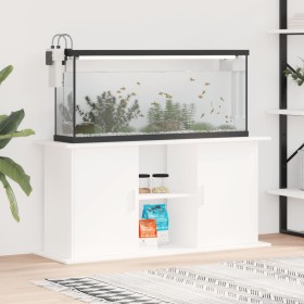 Aquarienhalter aus Holzwerkstoff weiß 121x41x58 cm von vidaXL, Aquarium unterstützt - Ref: Foro24-833615, Preis: 119,29 €, Ra...