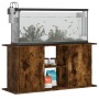 Aquarienhalter aus geräucherter Eiche aus Ingenieurholz 121x41x58 cm von vidaXL, Aquarium unterstützt - Ref: Foro24-833620, P...