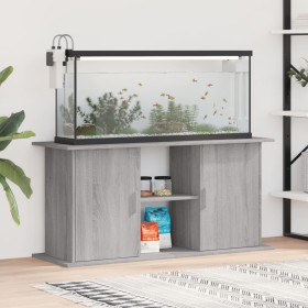 Sonoma-grauer Aquarienständer aus Holzwerkstoff, 121 x 41 x 58 cm von vidaXL, Aquarium unterstützt - Ref: Foro24-833621, Prei...