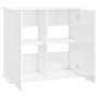 Glossy white engineered wood aquarium support 81x36x73 cm by vidaXL, Aquarium supports - Ref: Foro24-833625, Price: 108,78 €,...