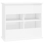 Glossy white engineered wood aquarium support 81x36x73 cm by vidaXL, Aquarium supports - Ref: Foro24-833625, Price: 108,78 €,...