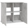 Soporte de acuario madera ingeniería gris hormigón 81x36x73 cm de vidaXL, Soportes para acuarios - Ref: Foro24-833627, Precio...