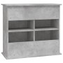 Soporte de acuario madera ingeniería gris hormigón 81x36x73 cm de vidaXL, Soportes para acuarios - Ref: Foro24-833627, Precio...