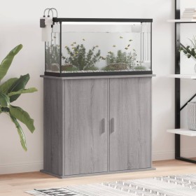 Sonoma Aquarienständer aus grauem Holzwerkstoff 81x36x73 cm von vidaXL, Aquarium unterstützt - Ref: Foro24-833629, Preis: 106...