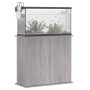 Sonoma Aquarienständer aus grauem Holzwerkstoff 81x36x73 cm von vidaXL, Aquarium unterstützt - Ref: Foro24-833629, Preis: 106...