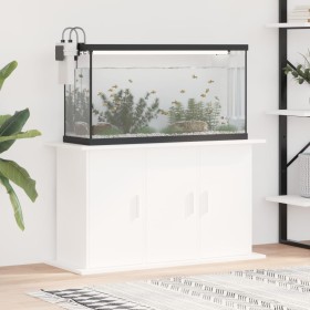 Weiße Aquariumhalterung aus Holzwerkstoff, 101 x 41 x 58 cm von vidaXL, Aquarium unterstützt - Ref: Foro24-833631, Preis: 108...