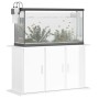 Glänzend weiße Aquariumhalterung aus Holzwerkstoff, 101 x 41 x 58 cm von vidaXL, Aquarium unterstützt - Ref: Foro24-833633, P...