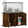 Aquarienhalter aus geräucherter Eiche aus Ingenieurholz 101x41x58 cm von vidaXL, Aquarium unterstützt - Ref: Foro24-833636, P...