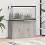 Sonoma-grauer Aquarienständer aus Holzwerkstoff, 101 x 41 x 58 cm von vidaXL, Aquarium unterstützt - Ref: Foro24-833637, Prei...