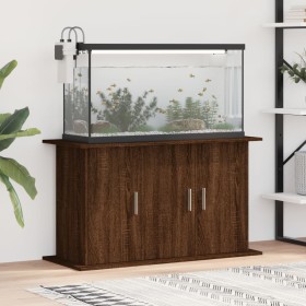 Soporte de acuario madera ingeniería marrón roble 101x41x58 cm de vidaXL, Soportes para acuarios - Ref: Foro24-833638, Precio...