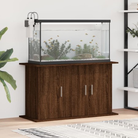 Aquarienständer aus Eichenholzwerkstoff, 101 x 41 x 58 cm von vidaXL, Aquarium unterstützt - Ref: Foro24-833638, Preis: 117,4...