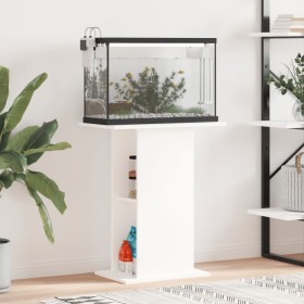 Weiße Aquariumhalterung aus Holzwerkstoff, 60,5 x 36 x 72,5 cm von vidaXL, Aquarium unterstützt - Ref: Foro24-833639, Preis: ...