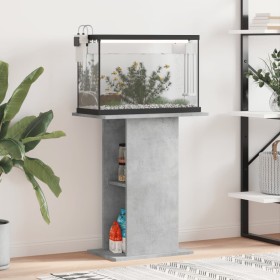 Soporte acuario madera ingeniería gris hormigón 60,5x36x72,5 cm de vidaXL, Soportes para acuarios - Ref: Foro24-833643, Preci...