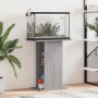 Sonoma-grauer Aquarienständer aus Holzwerkstoff, 60,5 x 36 x 72,5 cm von vidaXL, Aquarium unterstützt - Ref: Foro24-833645, P...