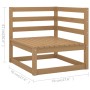 7-piece garden furniture set with solid pine wood cushions by vidaXL, Garden sets - Ref: Foro24-3076472, Price: 734,99 €, Dis...