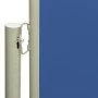 Blue garden retractable side awning 117x300 cm