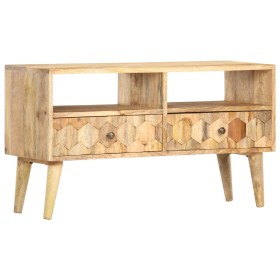 Solid mango wood TV cabinet 90x30x50 cm by vidaXL, TV Furniture - Ref: Foro24-286463, Price: 161,83 €, Discount: %