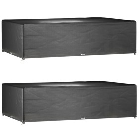 Fundas muebles jardín 2 uds 16 ojales rectangular 325x205x90 cm de vidaXL, Fundas para muebles de jardín - Ref: Foro24-315536...