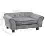 Graues Plüsch-Hundesofa 72x45x30 cm von vidaXL, Betten für Hunde - Ref: Foro24-170951, Preis: 74,17 €, Rabatt: %