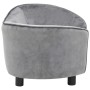 Sofá para perros felpa gris 69x49x40 cm de vidaXL, Camas para perros - Ref: Foro24-170941, Precio: 104,13 €, Descuento: %