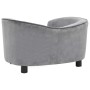 Sofá para perros felpa gris 69x49x40 cm de vidaXL, Camas para perros - Ref: Foro24-170941, Precio: 104,13 €, Descuento: %