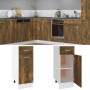 Smoked oak engineered wood kitchen base cabinet by vidaXL, Kitchen cabinets - Ref: Foro24-815567, Price: 56,52 €, Discount: %