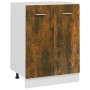 Armario de horno madera ingeniería roble ahumado 60x46x81,5 cm de vidaXL, Armarios de cocina - Ref: Foro24-815561, Precio: 61...