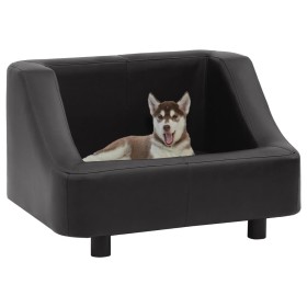 Dog sofa black synthetic leather 67x52x40 cm by vidaXL, Beds for dogs - Ref: Foro24-170943, Price: 97,99 €, Discount: %