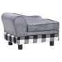 Graues Plüsch-Hundesofa 57x34x36 cm von vidaXL, Betten für Hunde - Ref: Foro24-170940, Preis: 69,72 €, Rabatt: %