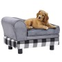 Graues Plüsch-Hundesofa 57x34x36 cm von vidaXL, Betten für Hunde - Ref: Foro24-170940, Preis: 69,72 €, Rabatt: %