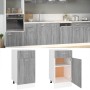 Low kitchen cabinet engineered wood Sonoma gray 40x46x81.5 cm by vidaXL, Kitchen cabinets - Ref: Foro24-815571, Price: 62,99 ...