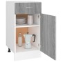 Armario bajo cocina madera ingeniería gris Sonoma 40x46x81,5 cm de vidaXL, Armarios de cocina - Ref: Foro24-815571, Precio: 5...