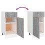 Armario bajo cocina madera ingeniería gris Sonoma 40x46x81,5 cm de vidaXL, Armarios de cocina - Ref: Foro24-815571, Precio: 5...