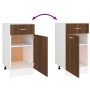 Armario bajo cocina madera ingeniería marrón 40x46x81,5 cm de vidaXL, Armarios de cocina - Ref: Foro24-815572, Precio: 54,05 ...