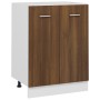 Armario de horno madera ingeniería roble ahumado 60x46x81,5 cm de vidaXL, Armarios de cocina - Ref: Foro24-815563, Precio: 59...