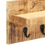 Wall coat rack solid untreated mango wood 60x15x20 cm by vidaXL, Hat and coat racks - Ref: Foro24-286469, Price: 50,92 €, Dis...