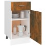 Smoked oak engineered wood kitchen base cabinet by vidaXL, Kitchen cabinets - Ref: Foro24-815570, Price: 54,14 €, Discount: %