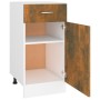 Smoked oak engineered wood kitchen base cabinet by vidaXL, Kitchen cabinets - Ref: Foro24-815570, Price: 54,14 €, Discount: %