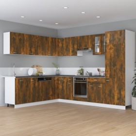 Smoked oak engineered wood kitchen base cabinet by vidaXL, Kitchen cabinets - Ref: Foro24-815576, Price: 77,88 €, Discount: %