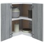 Corner hanging wardrobe in gray Sonoma engineered wood by vidaXL, Kitchen cabinets - Ref: Foro24-815598, Price: 62,91 €, Disc...