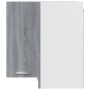 Corner hanging wardrobe in gray Sonoma engineered wood by vidaXL, Kitchen cabinets - Ref: Foro24-815598, Price: 62,91 €, Disc...