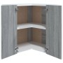 Corner hanging wardrobe in gray Sonoma engineered wood by vidaXL, Kitchen cabinets - Ref: Foro24-815598, Price: 62,91 €, Disc...