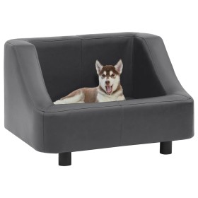 Dog sofa gray synthetic leather 67x52x40 cm by vidaXL, Beds for dogs - Ref: Foro24-170945, Price: 80,99 €, Discount: %