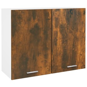 Engineered wood hanging cabinet smoked oak 80x31x60 cm by vidaXL, Kitchen cabinets - Ref: Foro24-815588, Price: 57,54 €, Disc...