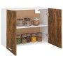 Engineered wood hanging cabinet smoked oak 80x31x60 cm by vidaXL, Kitchen cabinets - Ref: Foro24-815588, Price: 52,91 €, Disc...