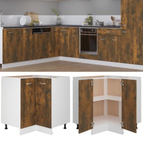 Engineered wood kitchen cabinet smoked oak 75.5x75.5x80.5cm by vidaXL, Kitchen cabinets - Ref: Foro24-815582, Price: 82,53 €,...