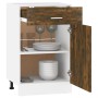 Smoked oak engineered wood kitchen base cabinet by vidaXL, Kitchen cabinets - Ref: Foro24-815573, Price: 59,35 €, Discount: %