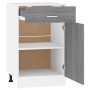 Niedriger Küchenschrank aus Holzwerkstoff Sonomagrau 50x46x81,5 cm von vidaXL, Küchenschränke - Ref: Foro24-815574, Preis: 73...